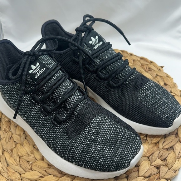 Adidas Comfort Knit Black Tubular Running Shoe Size 5 - Picture 1 of 9
